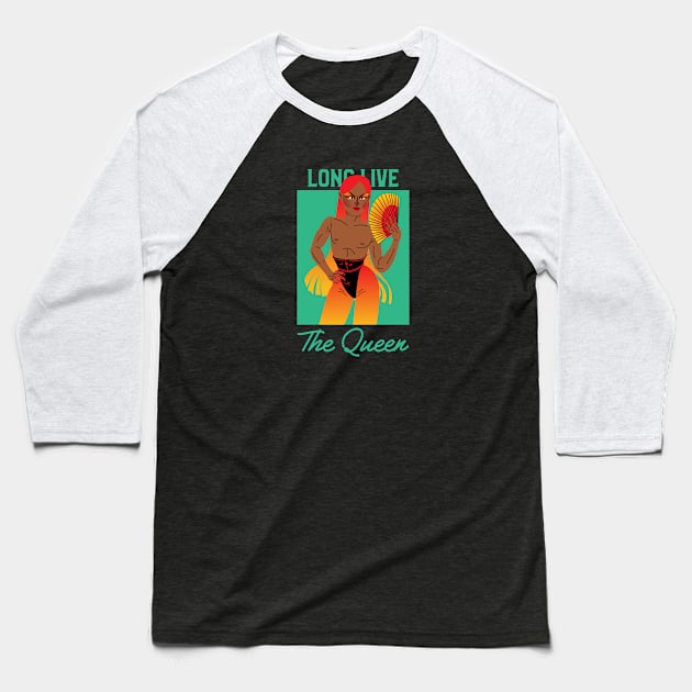 Long Live The Queen Baseball T-Shirt by Mads' Store